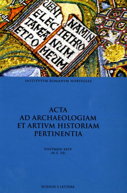 					View Vol. 24 No. 10 N.S. (2011): Inscriptions in liturgical spaces (TOC and abstracts)
				