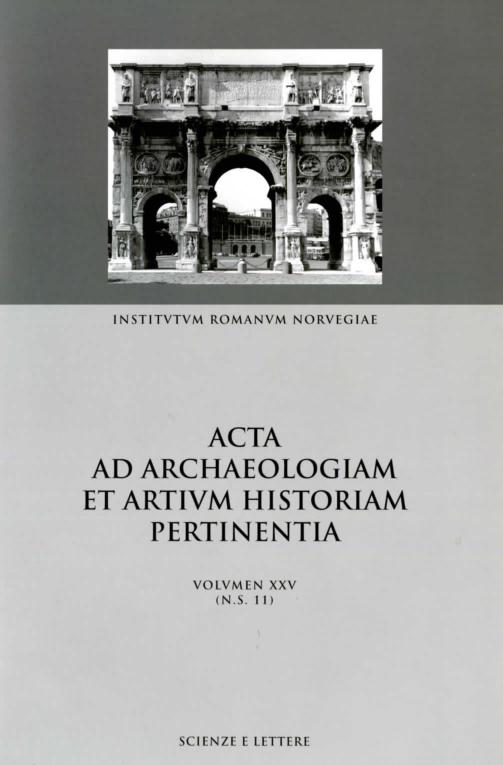 					View Vol. 25 No. 11 N.S. (2012): Recycling Rome (TOC and abstracts)
				
