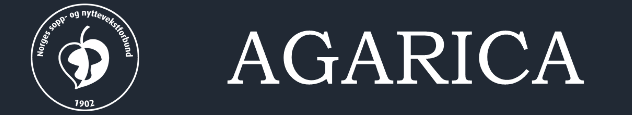 Logo: The Norwegian association for mycology and foraging. Agarica.