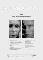 					Se Vol 8 Nr. 3 (2003): Kjønn og selvmordsproblematikk
				